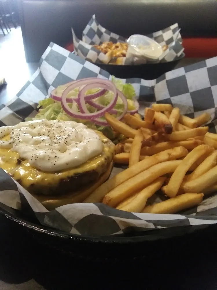 Cheese Burger & Fries
